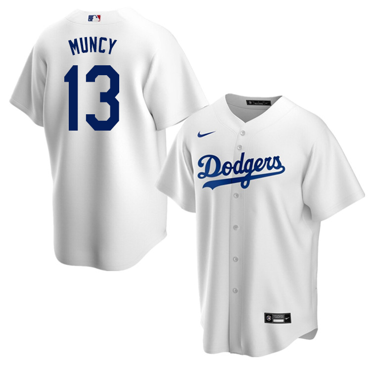 Nike Men #13 Max Muncy Los Angeles Dodgers Baseball Jerseys Sale-White